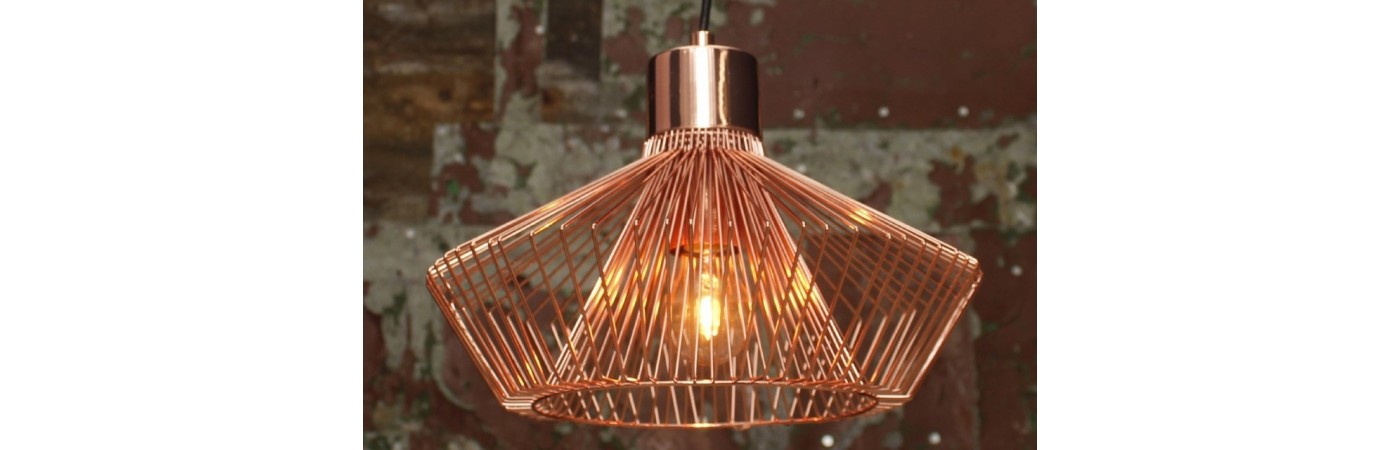 WIRE METAL LAMP HANGING